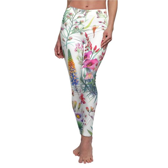 Discover Australian Wildflowers Plant Lover Leggings