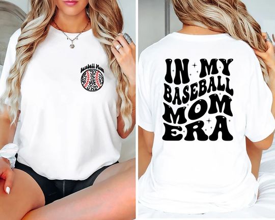 Discover Baseball Mom Double Sided T-Shirt