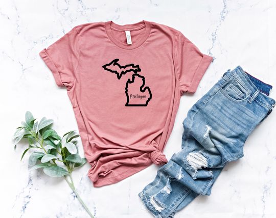 Discover Michigan Shirt, Michigan Home Tee, Home State T-shirt