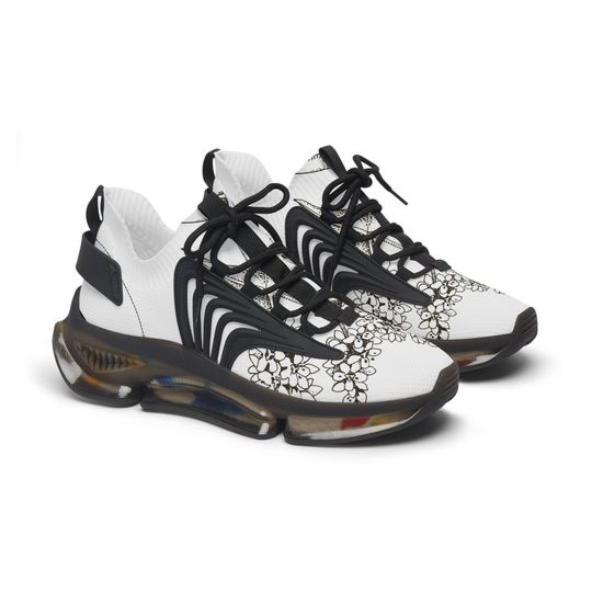 Discover 90s Pattern Women's Mesh Sneakers, Gift For Her