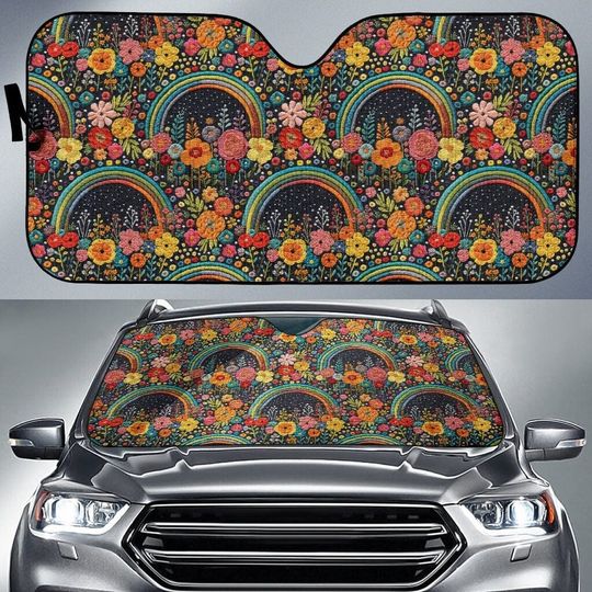Discover Rainbows Car Sun Shade