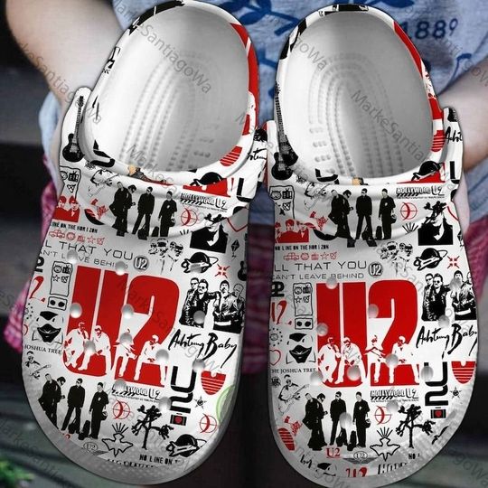 Discover U2 Rock Band Clogs, Music Slippers