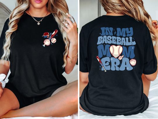 Discover In My Baseball Mom Era Double Sided T-shirt
