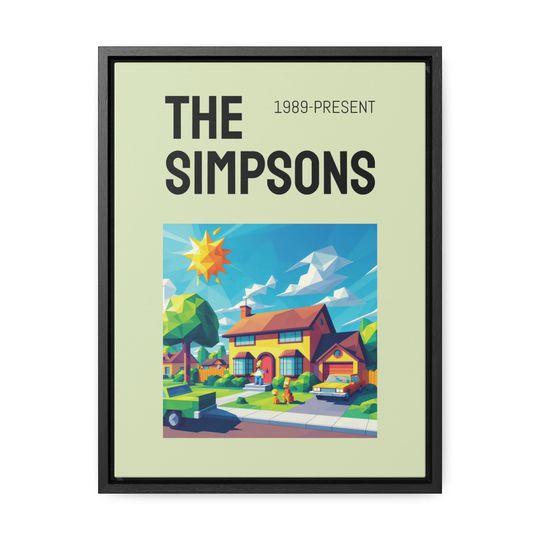 Discover The Simpsons Poster, Minimalist Movie Poster, Wall Art Print