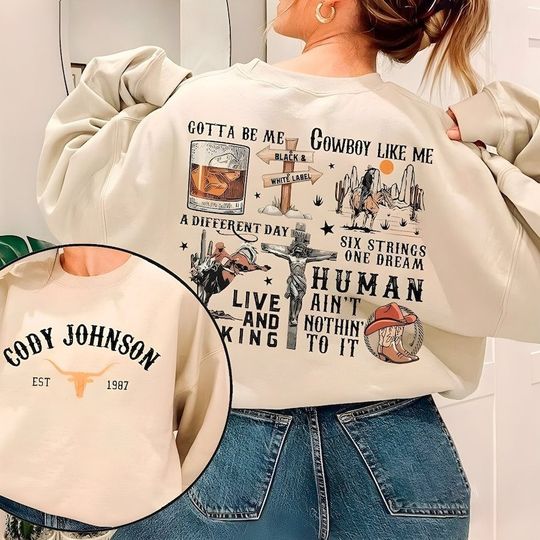Discover Cody Johnsonn The Leather Tour 2024 SweatShirt,, Cody Johnsonn Concert 2024 SweatShirt,