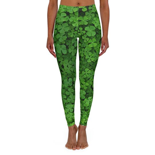 Discover Shamrock St Patrick's Day Spandex Leggings