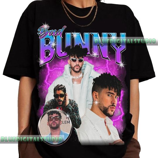 Discover BAD BUNNY Shirt Vintage 90s Tshirt