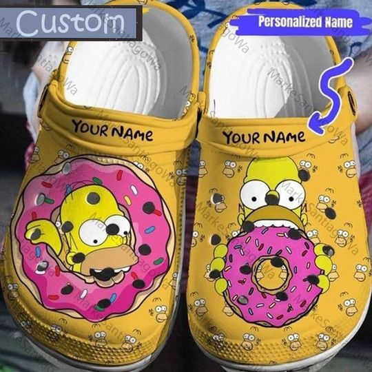 Discover Homer Simpson Donut Clogs