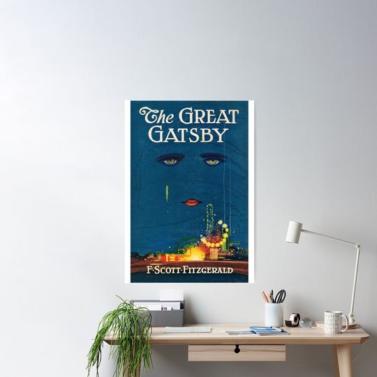 Discover The Great Gatsby | Vintage Book Cover Poster