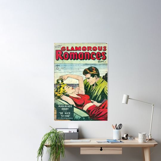 Discover Vintage Romance Comic Book Cover