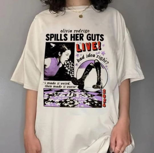 Discover Olivia Rodrigo Guts World Tour 2024 T-Shirt