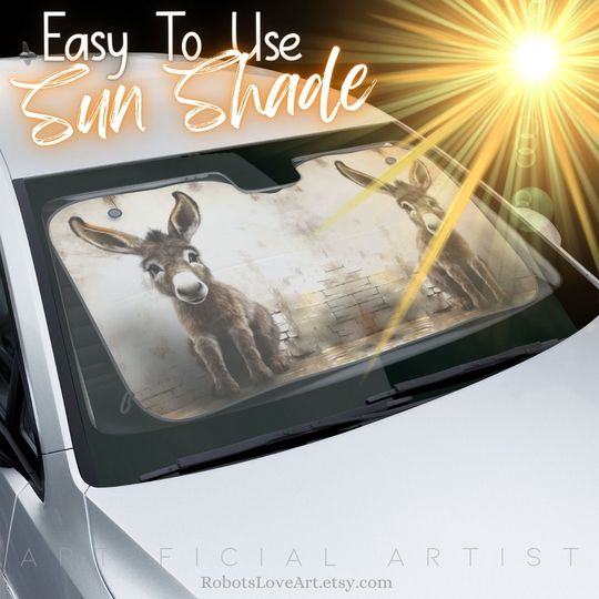 Discover Cutest Baby Donkey Cool Car Sun Shades