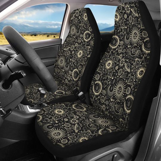Discover Celestial Whimsigoth Cottagecore Tarot Car Seat Covers