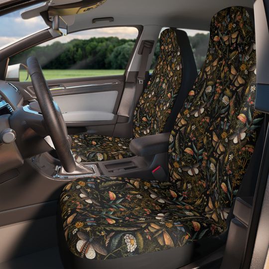 Discover Whimsigoth Cottagecore Wildflowers Forest Car Seat Covers