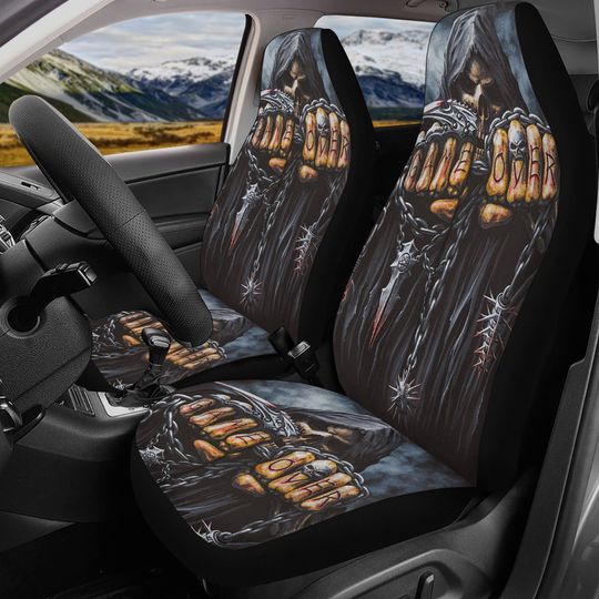 Discover Skull Gothic Car Seat Covers