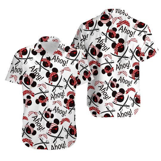 Discover Mouse Cruise Pirate Hawaiian Shirt