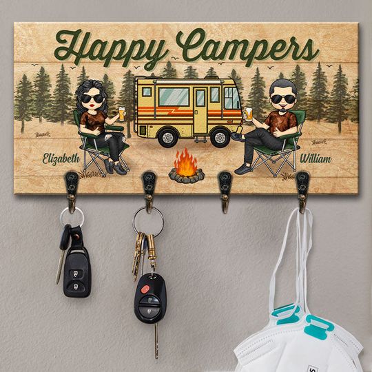 Discover Camping Partners For Life - Personalized Key Hanger, Key Holder