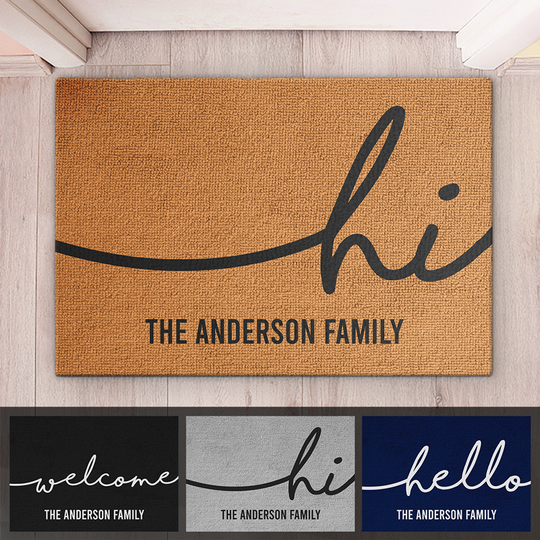 Discover Welcome to Our Family Decorative Mat
