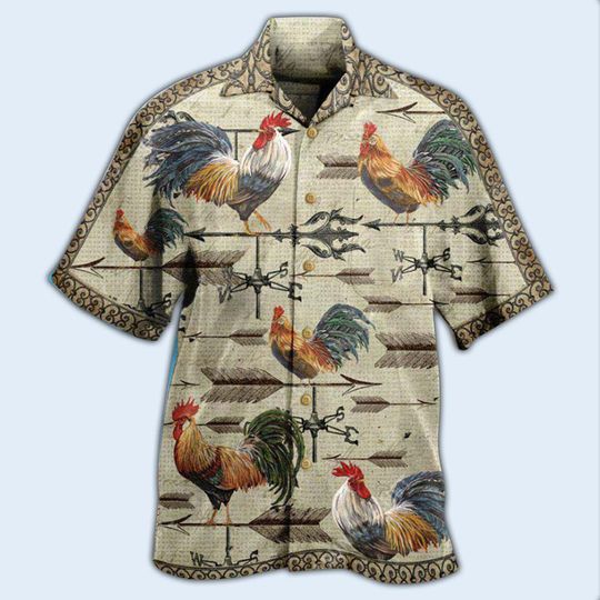 Discover Chicken Find A Way Or Make One Weathervane Rooster Hawaiian Shirt