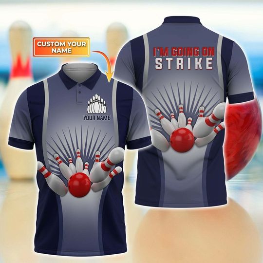 Discover Customized Bowling Fans Uniform Personalized Name 3D Polo Shirt