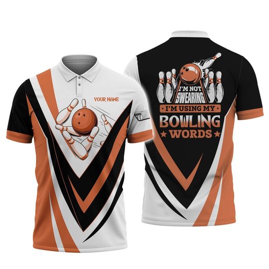 Discover Bowling I'm Not Swearing Personalized Name 3D Polo Shirt