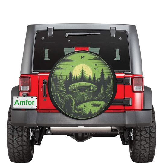 Discover Alien UFO Spare Tire Cover