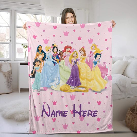 Discover Personalized Princess Fleece Blanket
