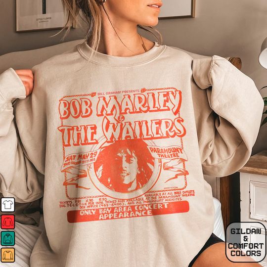 Discover Bob Marley Paramount Theatre Shirt, Bob Marley 2024 Shirt