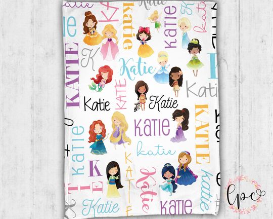 Discover Personalized Princess Baby Fleece Blanket