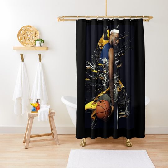 Discover King James LeBron James Shower Curtain, Basketball Goat Shower Curtain