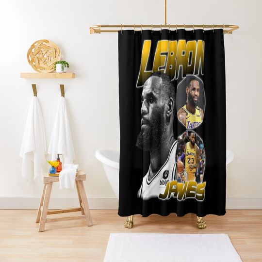 Discover King James LeBron James Shower Curtain, Basketball Goat Shower Curtain