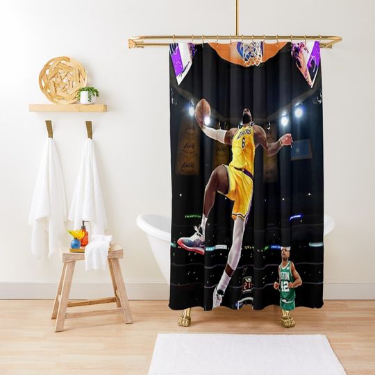 Discover King James LeBron James Shower Curtain, Basketball Goat Shower Curtain