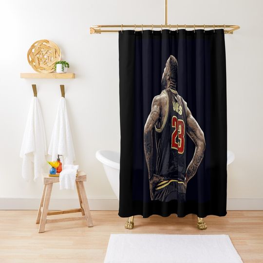 Discover King James LeBron James Shower Curtain, Basketball Goat Shower Curtain
