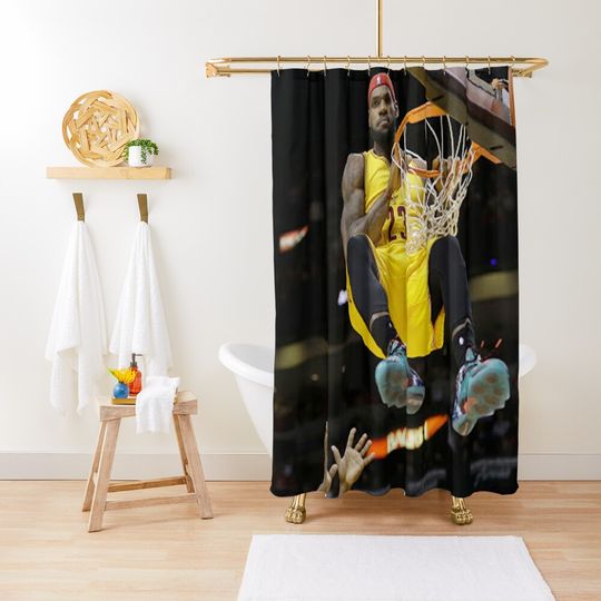 Discover King James LeBron James Shower Curtain, Basketball Goat Shower Curtain