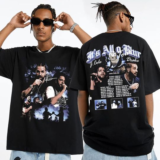 Discover Graphic Drake J Cole Big As The What Tour 2024 T-Shirt