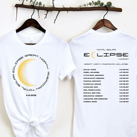 Discover Total Solar Eclipse 2024 Event Shirt
