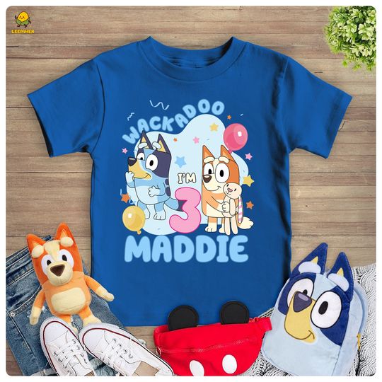 Discover Personalized BlueyDad Birthday Shirt | BlueyDad Family Matching Custom Shirt