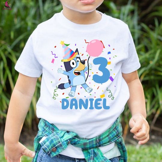 Discover Personalized BlueyDad Birthday Boy Shirt | BlueyDad Bingo Custom Shirt