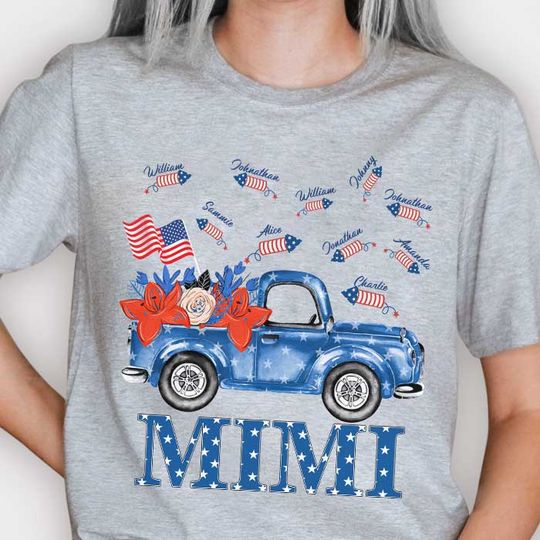 Discover Nana Firecracker - Gift For 4th Of July - Personalized Unisex T-Shirt