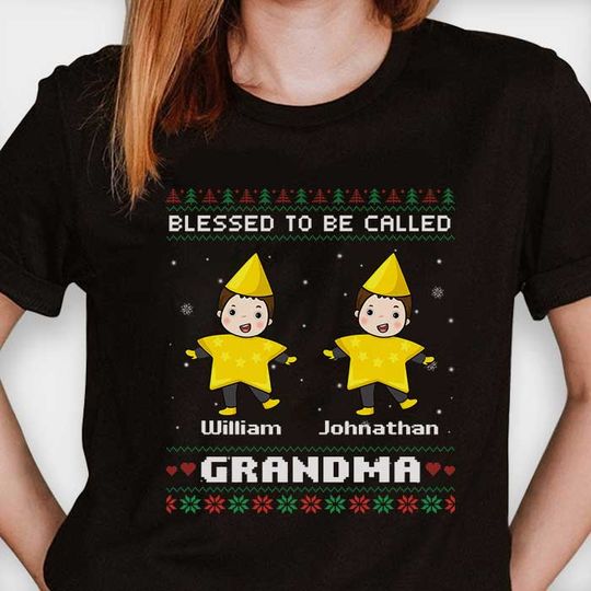 Discover Blessed To Be Called Grandma - Personalized Unisex T-shirt