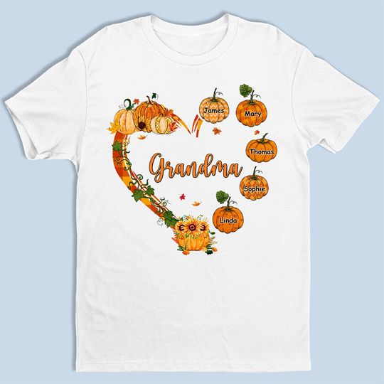 Discover Blessed To Be Called Nana - Family Personalized T-shirt - Autumn Fall Gift For Grandma