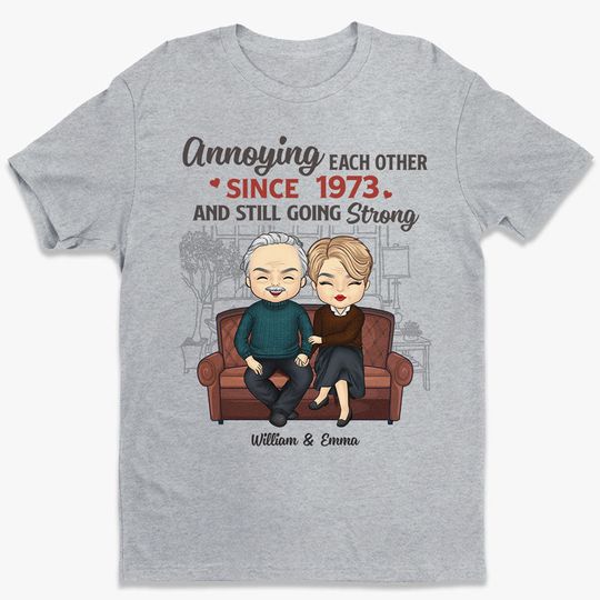 Discover We Annoying Each Other & Still Going Strong - Couple Personalized T-shirt - Gift For Husband Wife, Anniversary