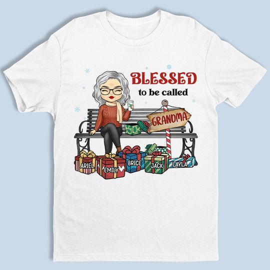 Discover A Gift Of Love - Family Personalized Custom Unisex T-shirt - Christmas Gift For Grandma