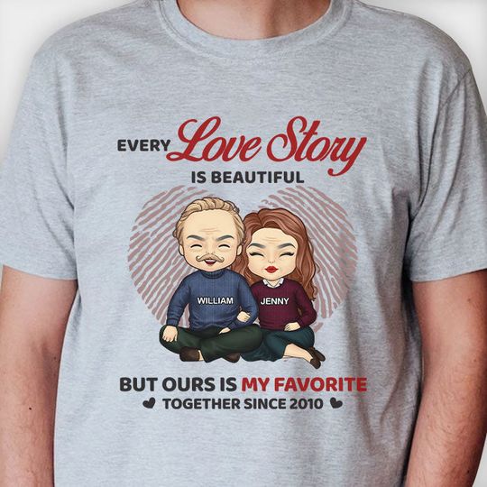 Discover Ours Is My Favorite - Personalized Unisex T-shirt - Gift For Couples, Husband Wife