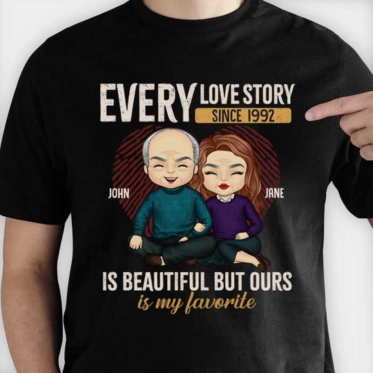 Discover Our Story Is My Favorite - Personalized Unisex T-Shirt - Gift For Couple