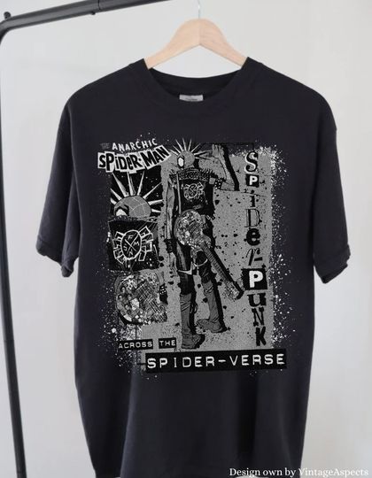 Discover Vintage Spider Punk Comic Book Shirt