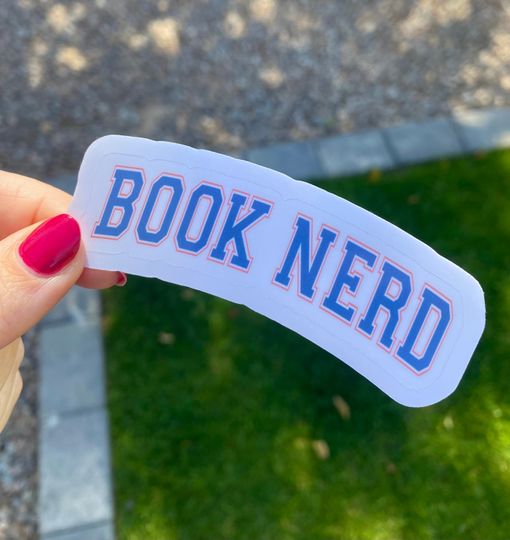 Discover Book Nerd UV And Water Bookish Sticker