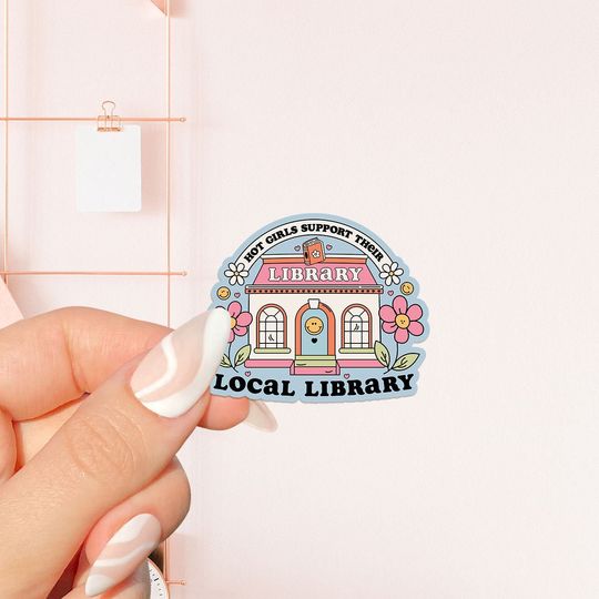 Discover Local Library Bookish Sticker For Book Lovers