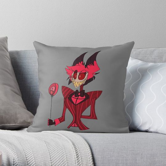 Discover Alastor Hazbin Hotel Pillow, Hazbin Hotel Decor