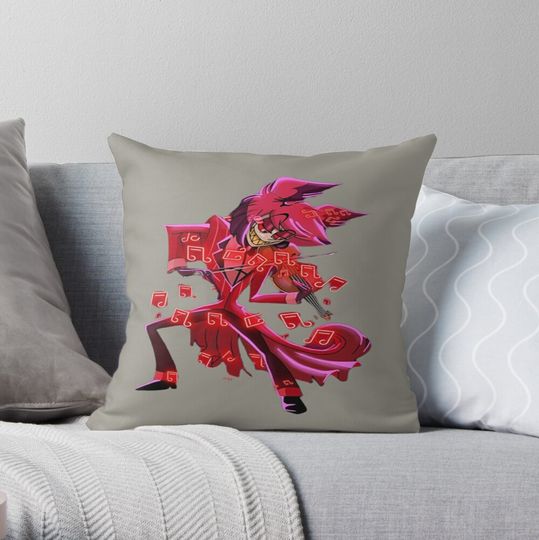 Discover Alastor Hazbin Hotel Pillow, Hazbin Hotel Decor